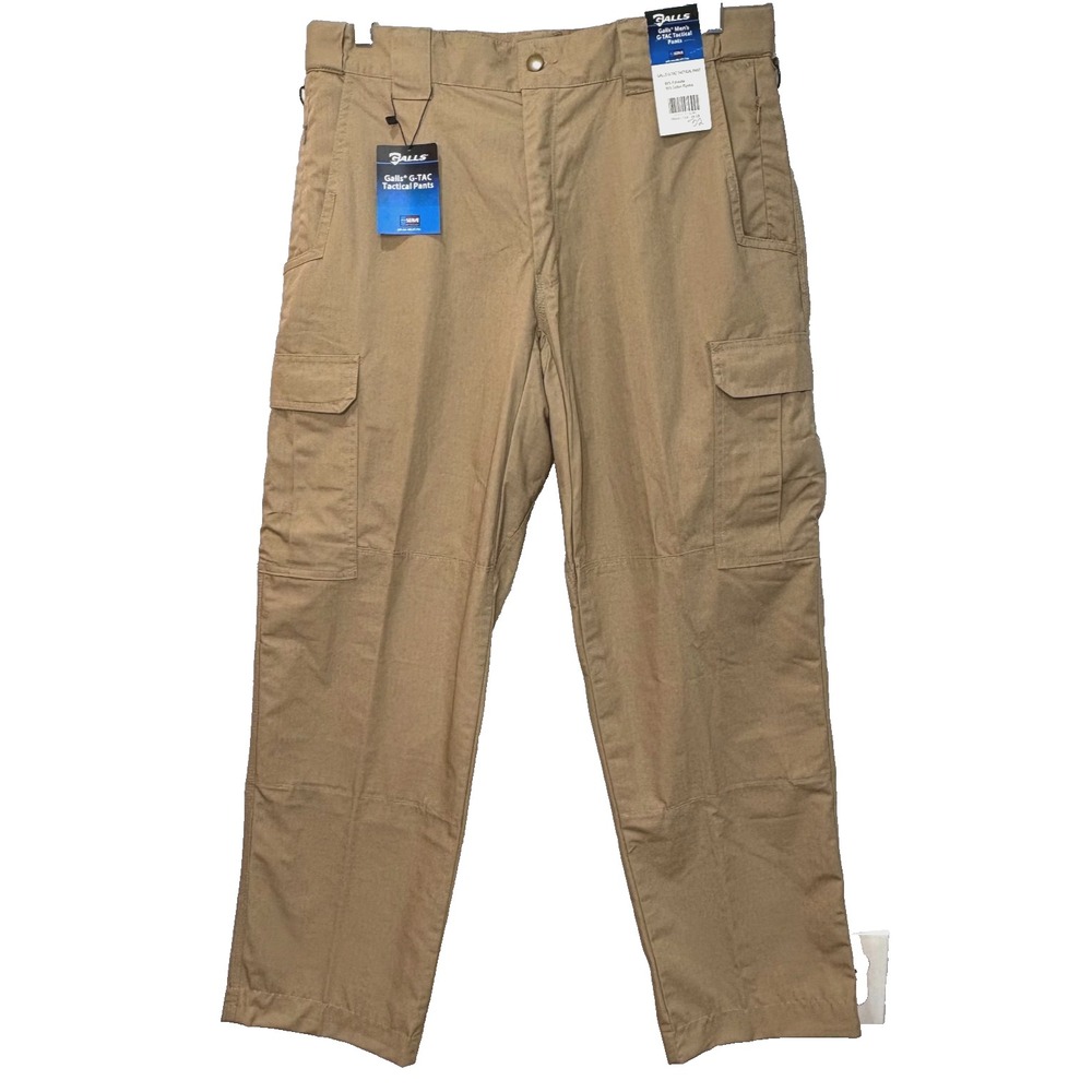 NWT Galls G-TAC Tactical Pants‎ Mens 36 Tan Ripstop Cargo Pocket Work Utility